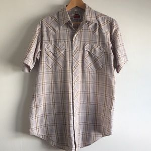 Vintage Plaid Men’s Button Up